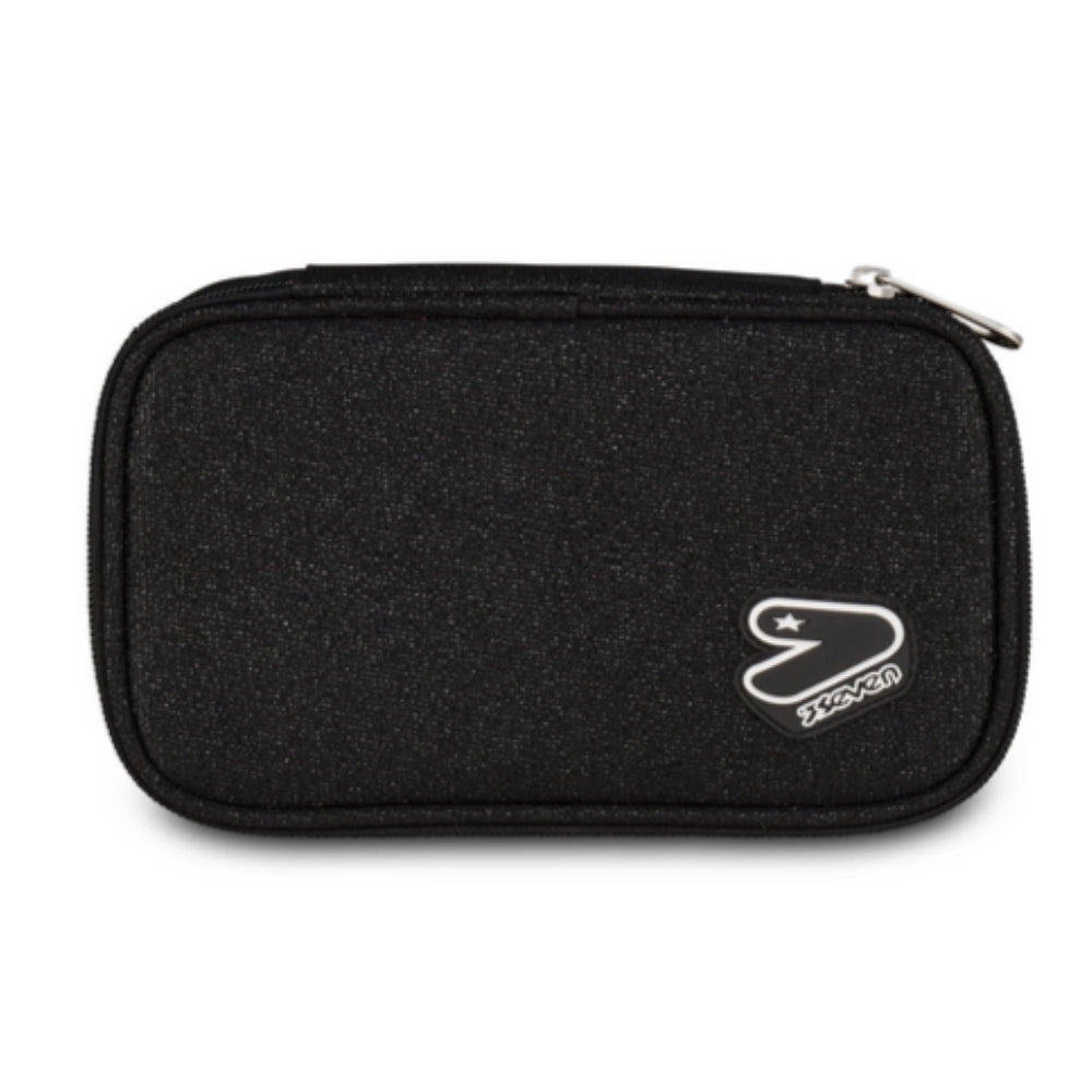 PORTAPENNE Seven® Round Plus Big Tech Shiny – Nero Glitterato