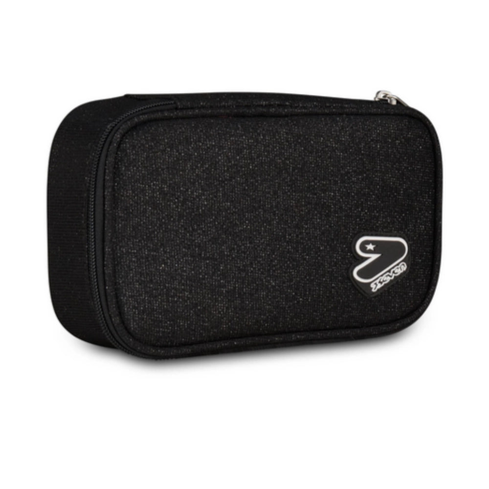 PORTAPENNE Seven® Round Plus Big Tech Shiny – Nero Glitterato