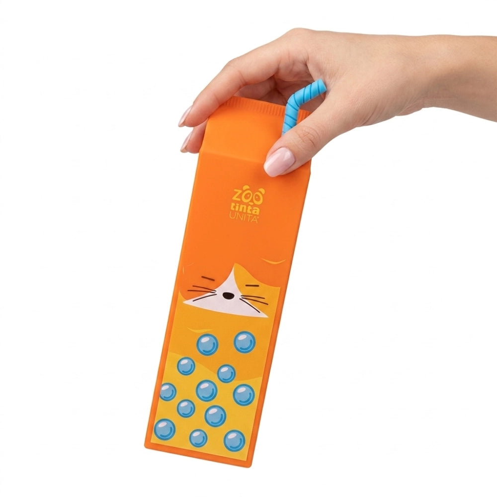 Astuccio in Silicone Bubble Tea Zoo Tinta Unita – Mango Arancione