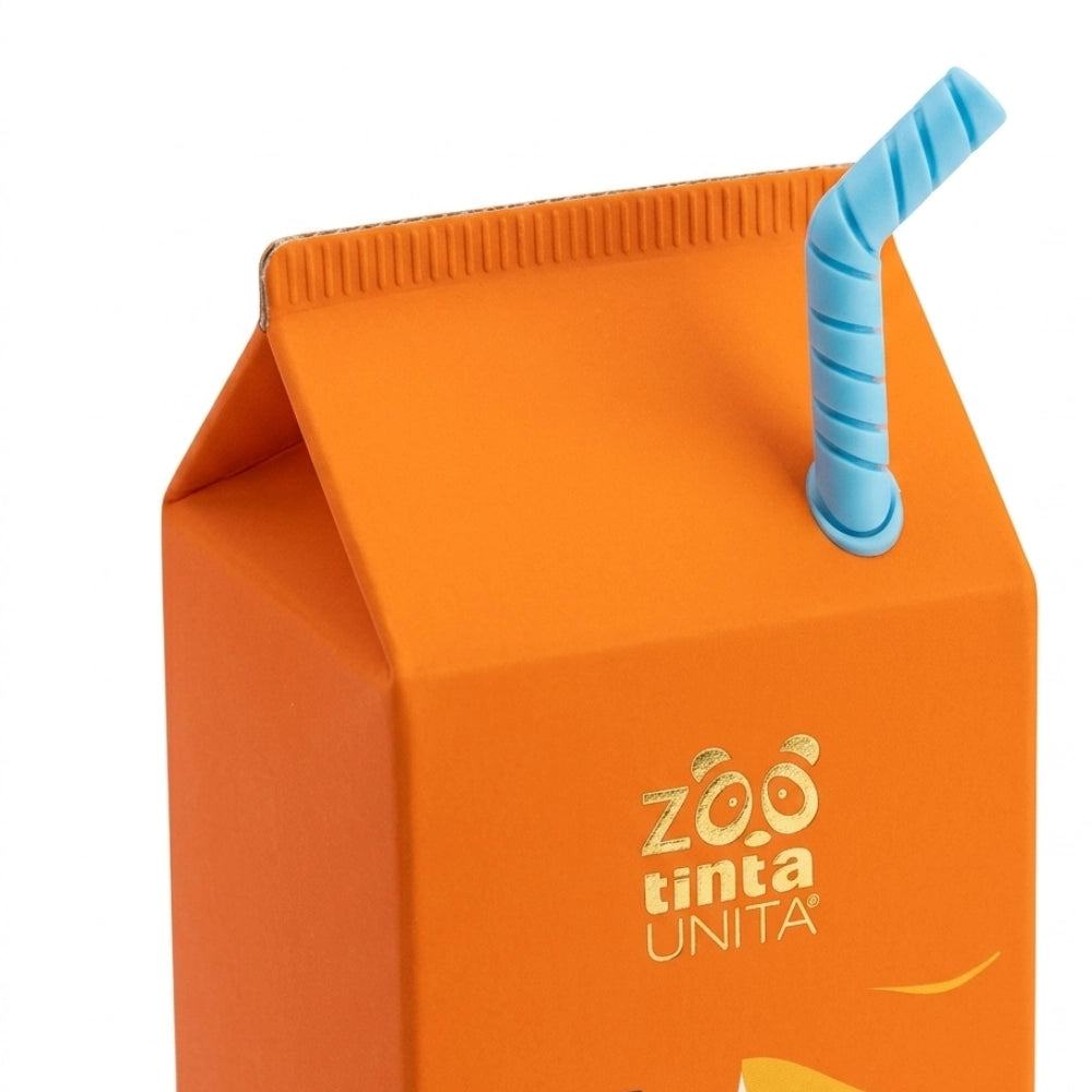 Astuccio in Silicone Bubble Tea Zoo Tinta Unita – Mango Arancione