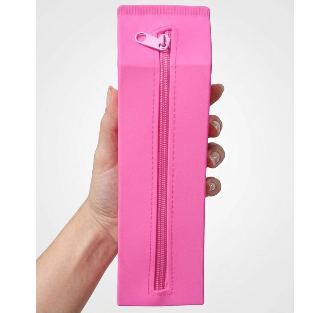Astuccio in Silicone Bubble Tea Zoo Tinta Unita – Fuxia Orsetto
