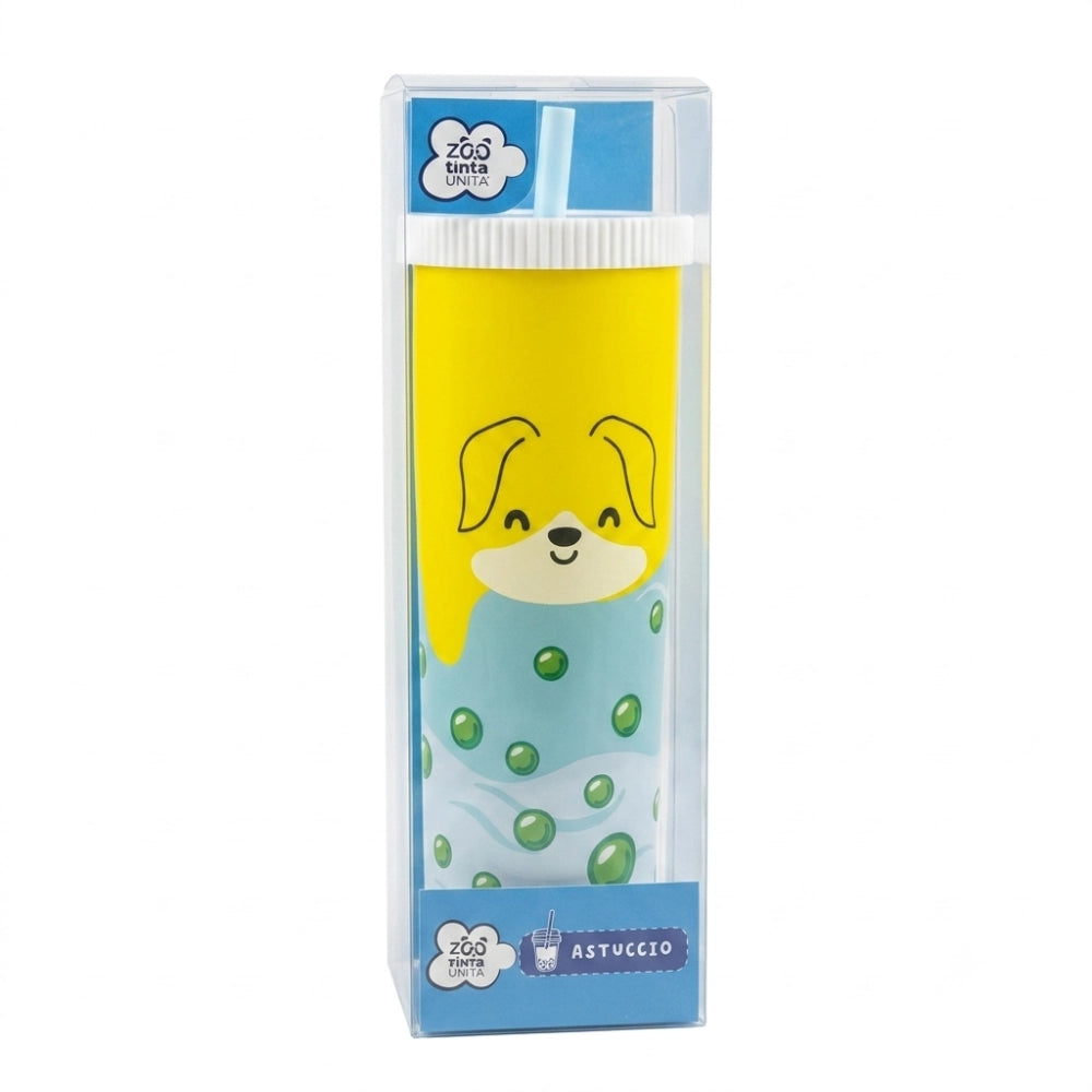 Astuccio in Silicone Bubble Tea Zoo Tinta Unita – Graper Giallo Cagnolino