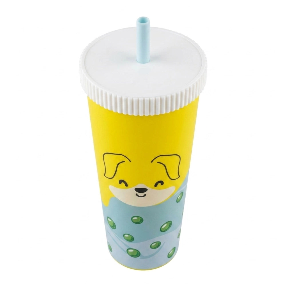 Astuccio in Silicone Bubble Tea Zoo Tinta Unita – Graper Giallo Cagnolino