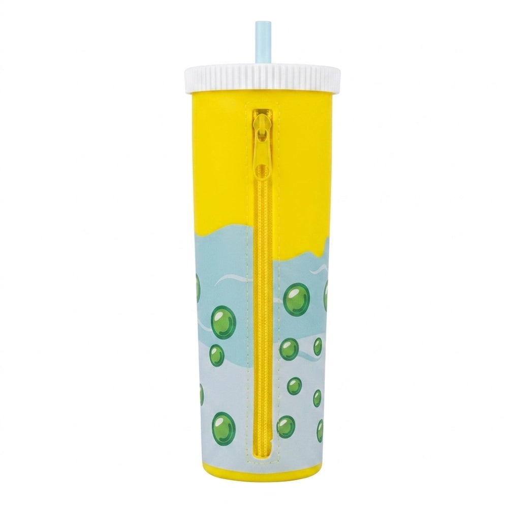 Astuccio in Silicone Bubble Tea Zoo Tinta Unita – Graper Giallo Cagnolino