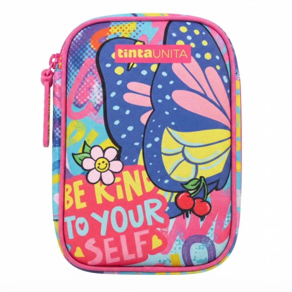 Astuccio OneTime Soft TintaUNITA Be Kind Farfalla – 3 Piani, 1 Zip, 43 Pezzi
