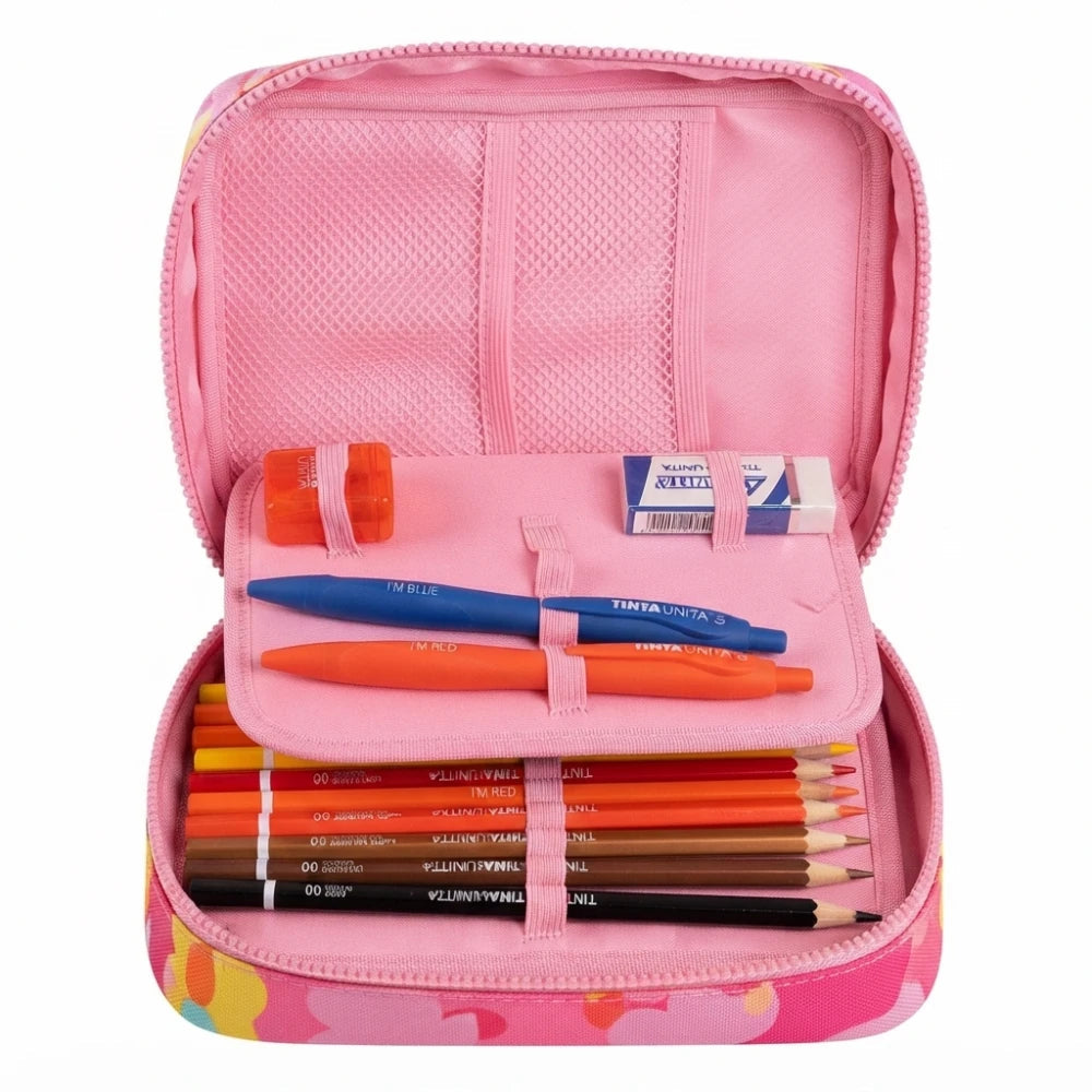 Astuccio TintaUNITA Drama Queen OneTime Soft – vista laterale con zip rosa