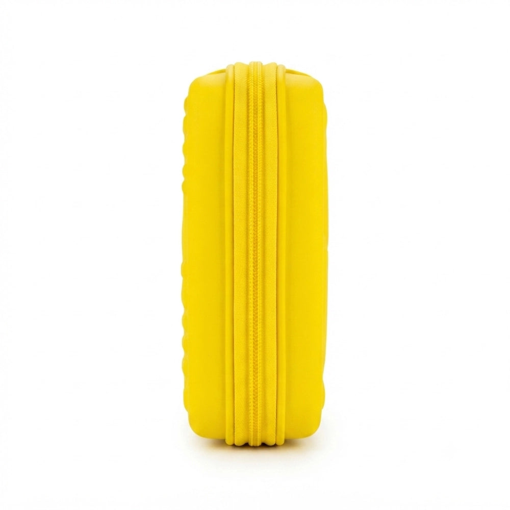 Astuccio OneTime Hard TintaUNITA Giallo – Scocca Rigida, 3 Piani, 1 Zip, 44 Pezzi