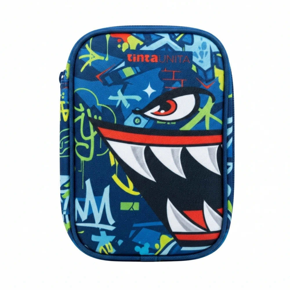 Astuccio TintaUNITA Shark OneTime Soft – vista laterale con zip doppia