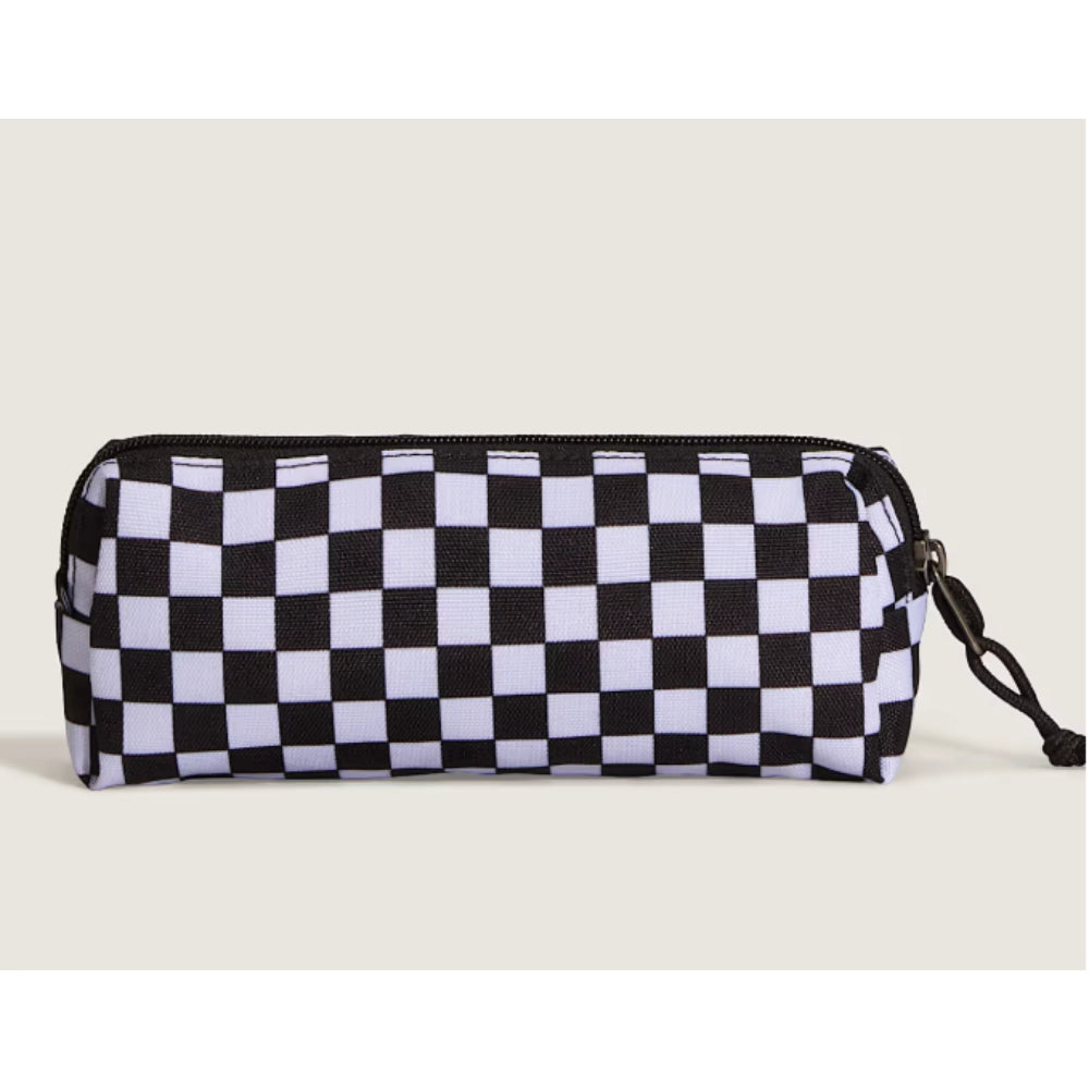 Astuccio a bustina Vans Old Skool Pencil Pouch con motivo a scacchi bianco e nero e patch logo giugliano in campania napoli