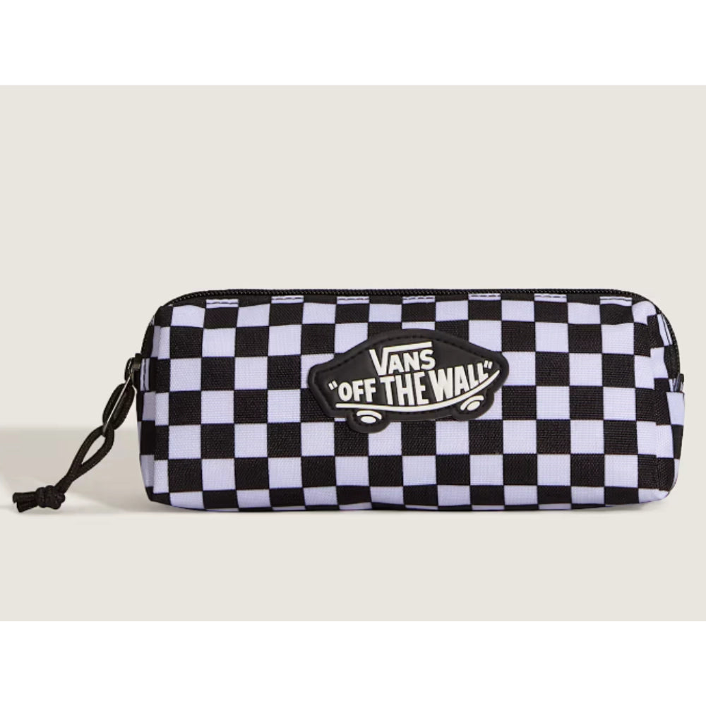 Astuccio a bustina Vans Old Skool Pencil Pouch con motivo a scacchi bianco e nero e patch logo giugliano in campania napoli