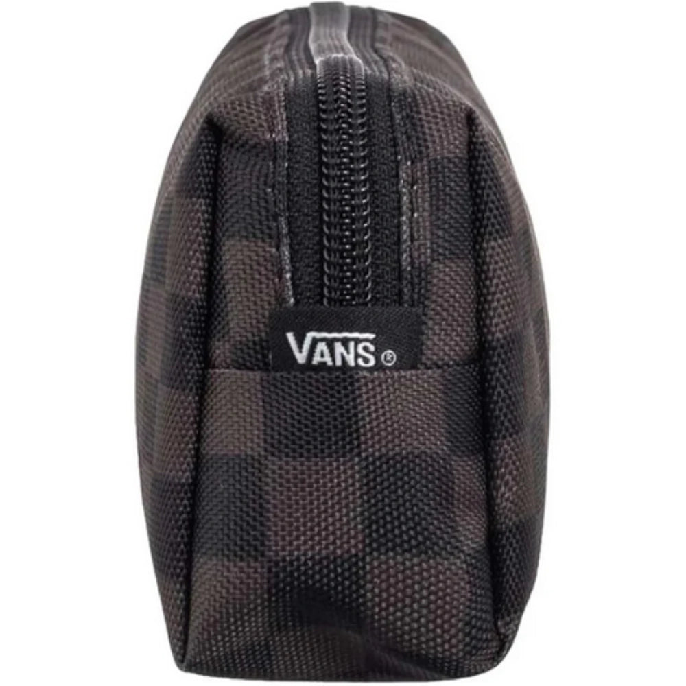 Astuccio Vans Old Skool Pencil Pouch a Scacchi Nero e Grigio Charcoal | VN000H58BA51