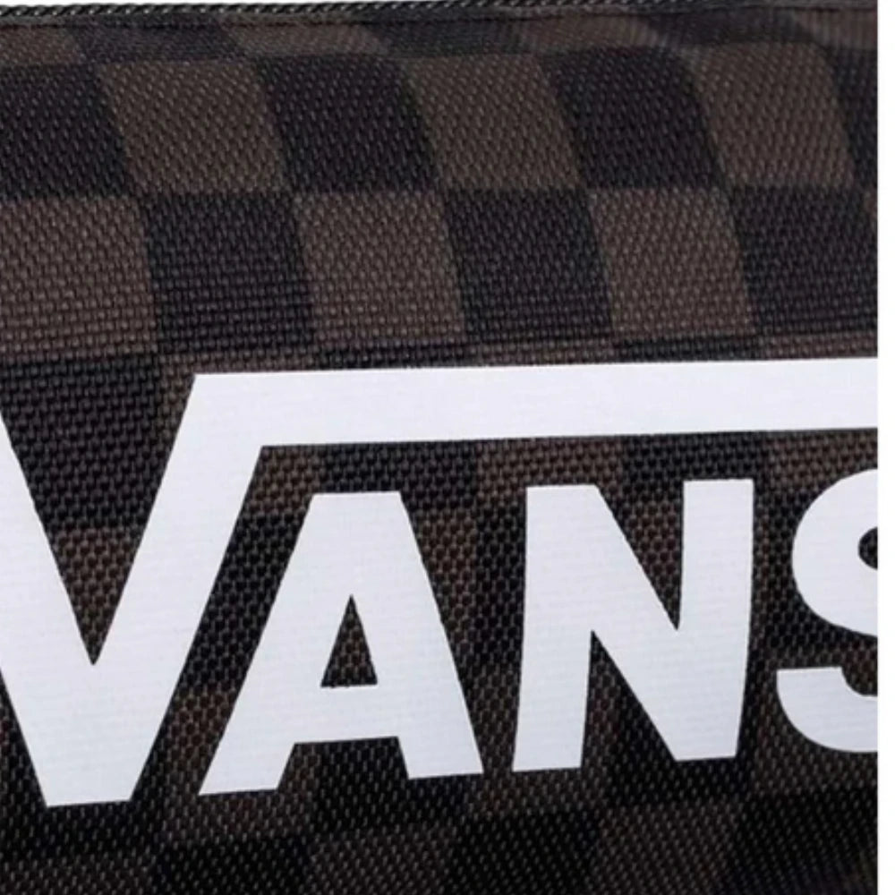 Astuccio Vans Old Skool Pencil Pouch a Scacchi Nero e Grigio Charcoal | VN000H58BA51