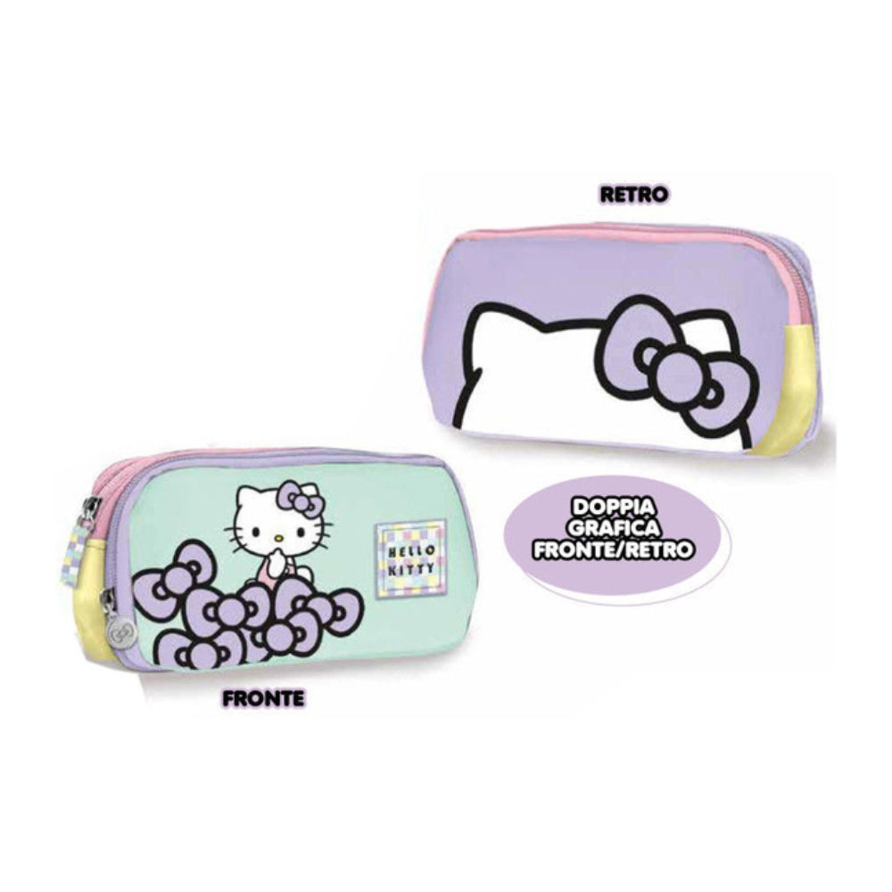 Astuccio 2 Zip Hello Kitty Giochi Preziosi – Scuola 2025/2026