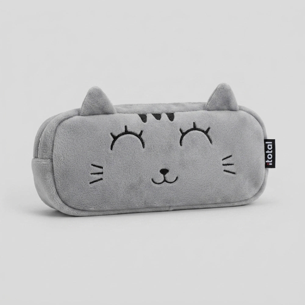 Portapenne Astuccio Peluche Vellutino iTotal Hippo Gatto Play