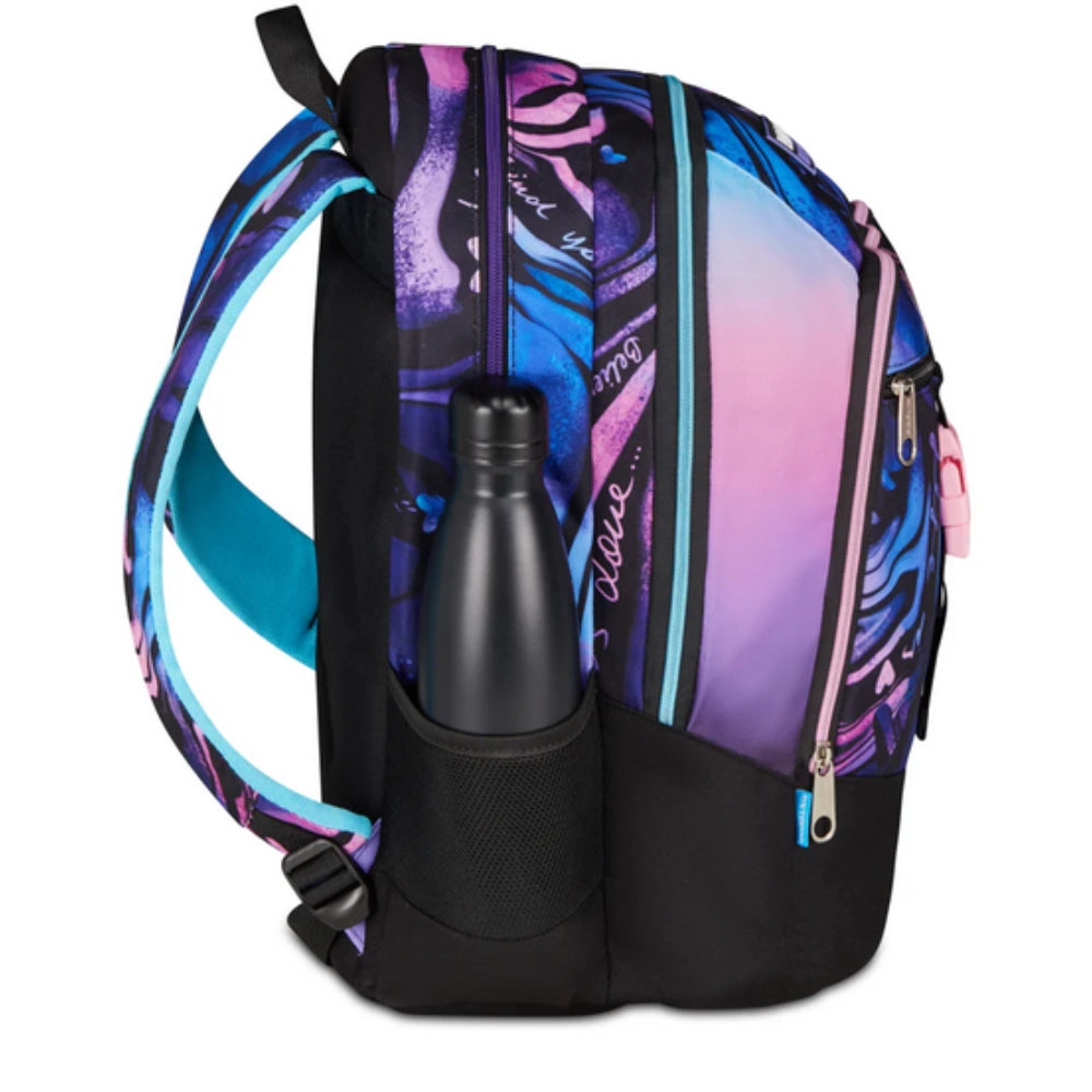 Zaino Scuola 2026 Girl Mitama Triple – 27L Ergonomico con Elastico Fluo