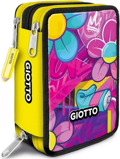 astuccio completo giotto 3 zip cartoleria claudio giugliano