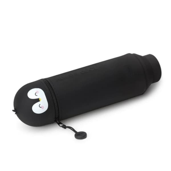 Astuccio legami in silicone pinguino disponibile da cartoleria claudio a giugliano in campania napoli