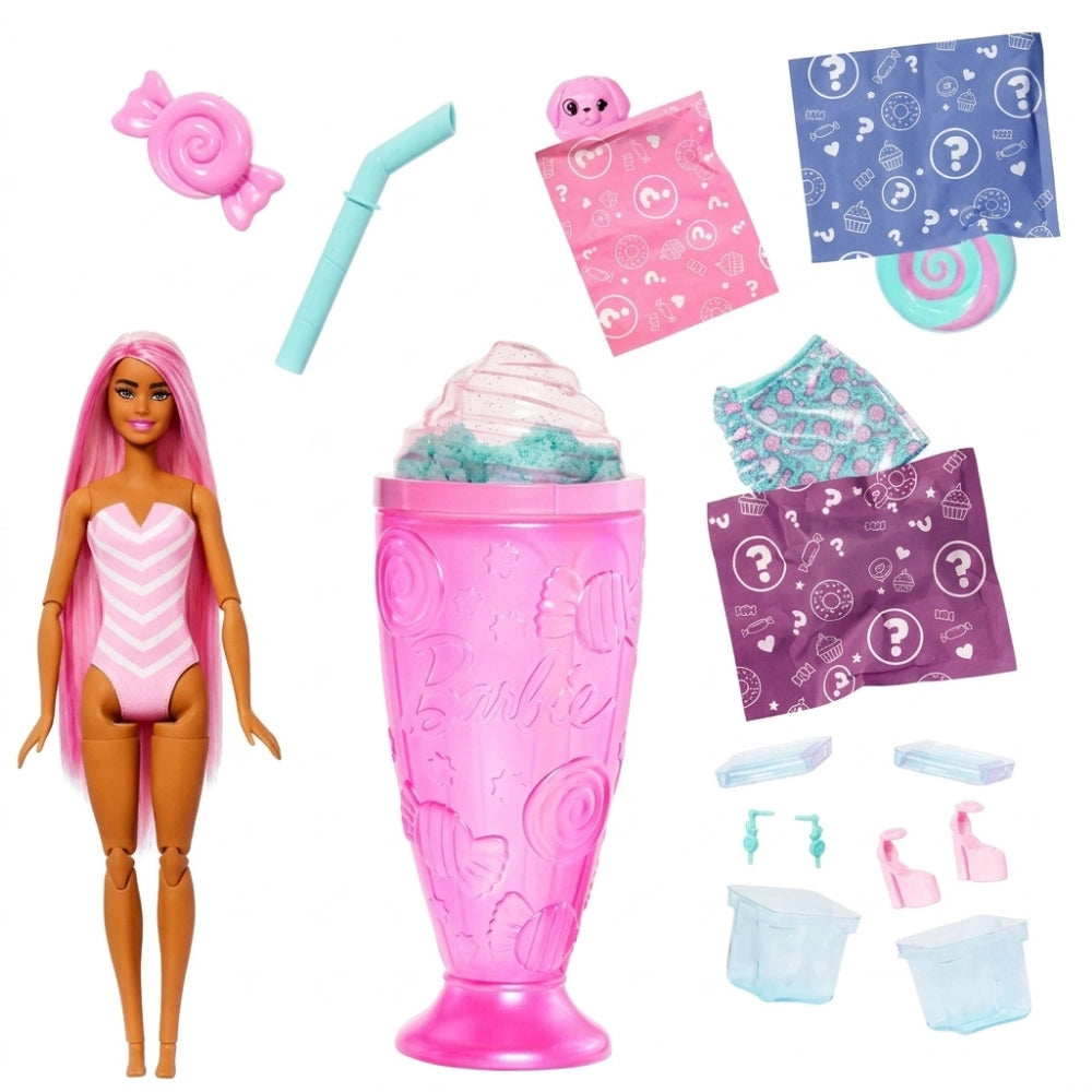 Barbie Pop Reveal Serie Dolcetti Sweet Swirl bambola capelli rosa