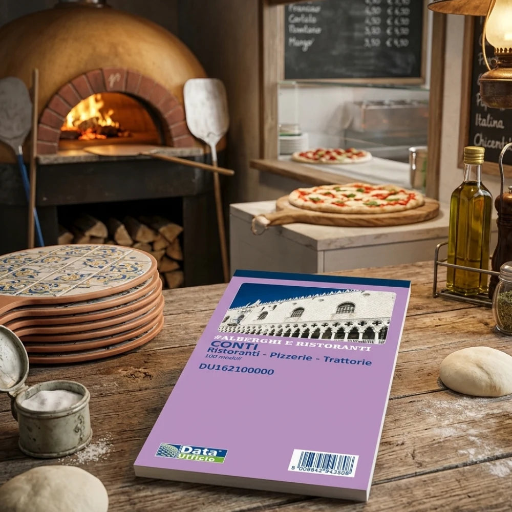 Blocco Conti Ristorante Pizzeria Trattoria – 100 Moduli Autoricalcanti