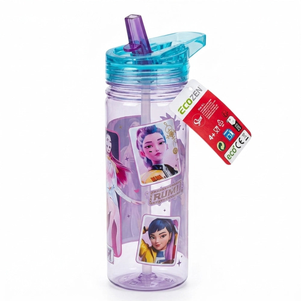 Borraccia K-Pop Demon Hunters Huntrix 580ml con Cannuccia Ripiegabile Ecozen – Stor
