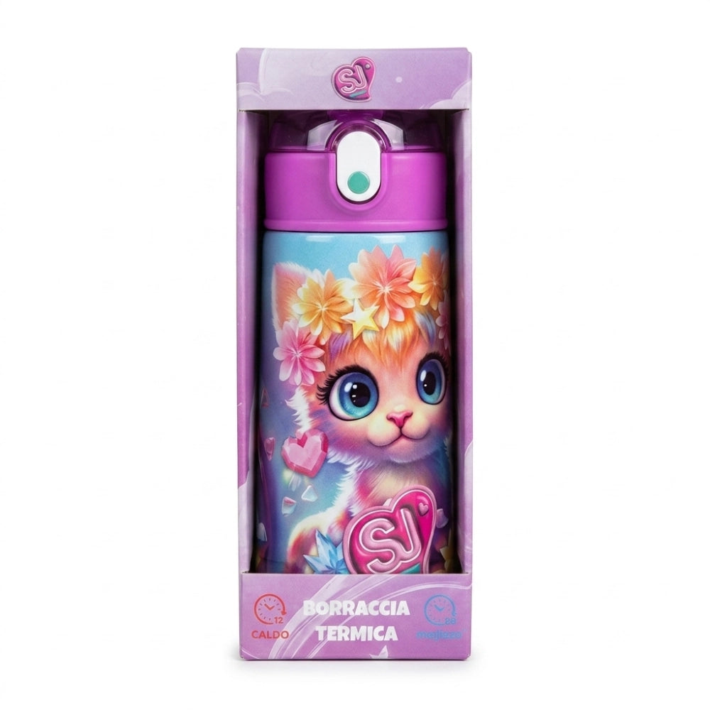 Borraccia Termica SJ Girl Gattino 460ml 2026 – Seven