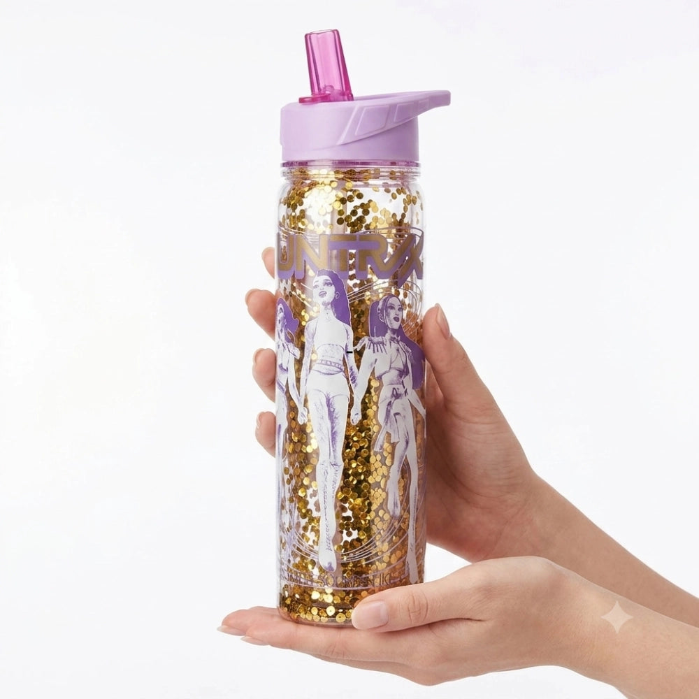 Borraccia Glitter K-Pop Demon Hunters Huntrix con Cannuccia Ripiegabile – Stor