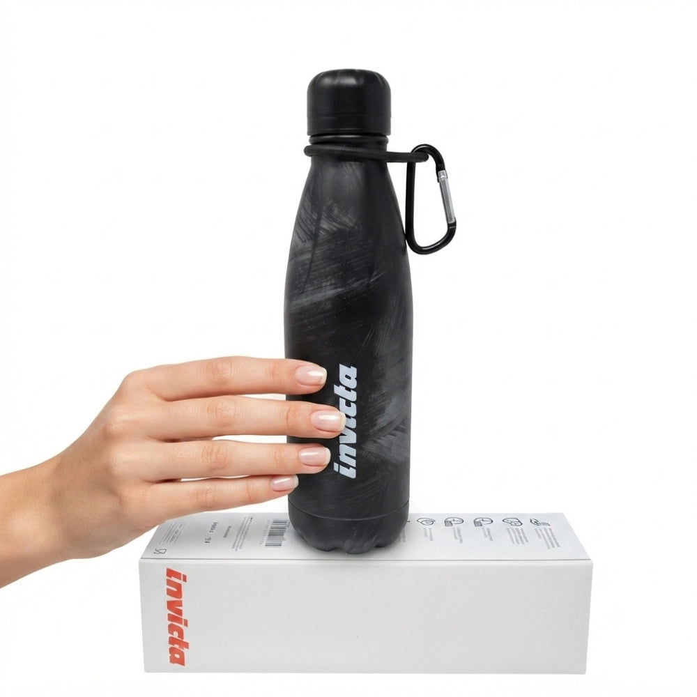 Borraccia Termica Invicta 500 ml Graffiti Nero – Acciaio Inox 304 BPA Free