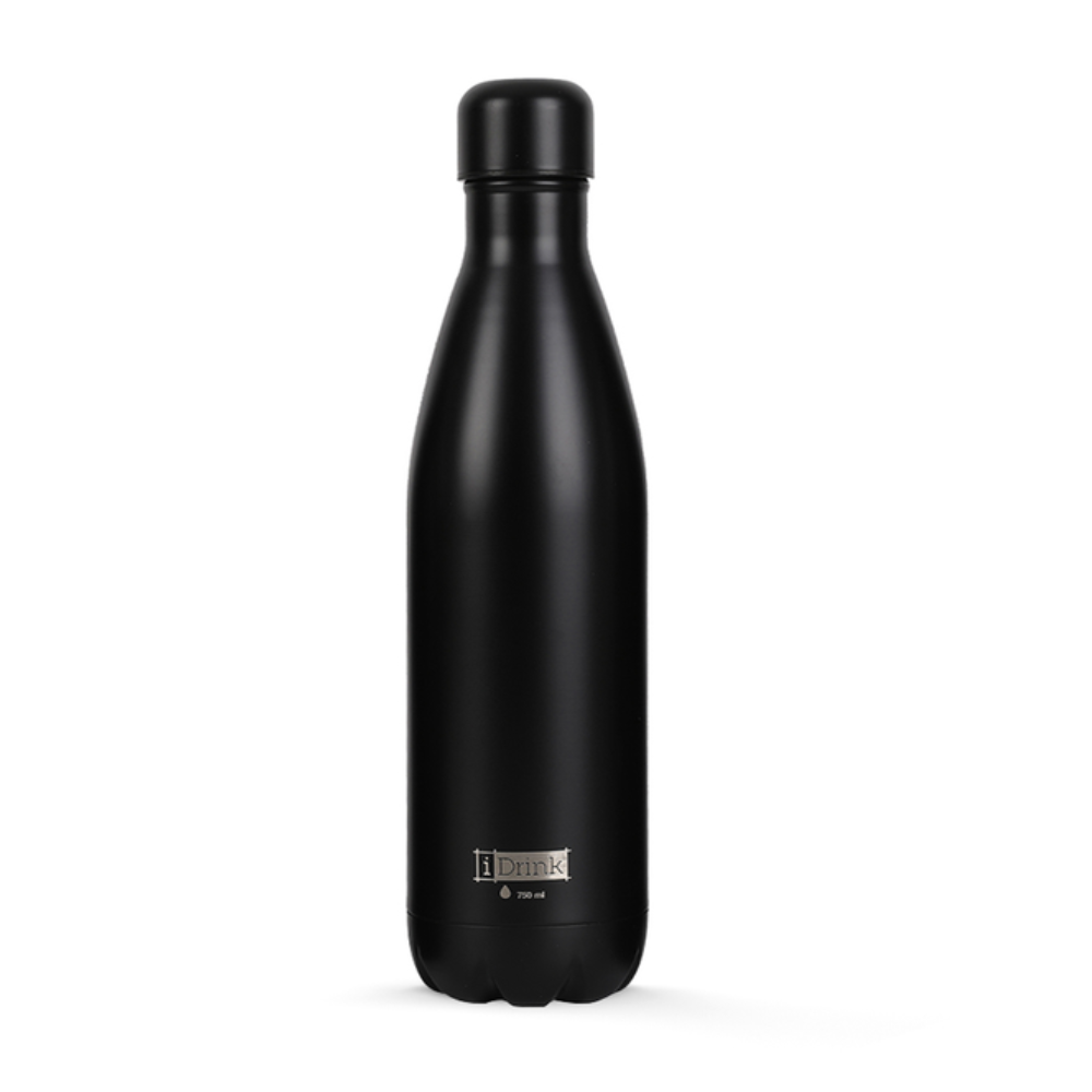 Borraccia Termica iTotal IDrink 750ml nera opaca – vista frontale