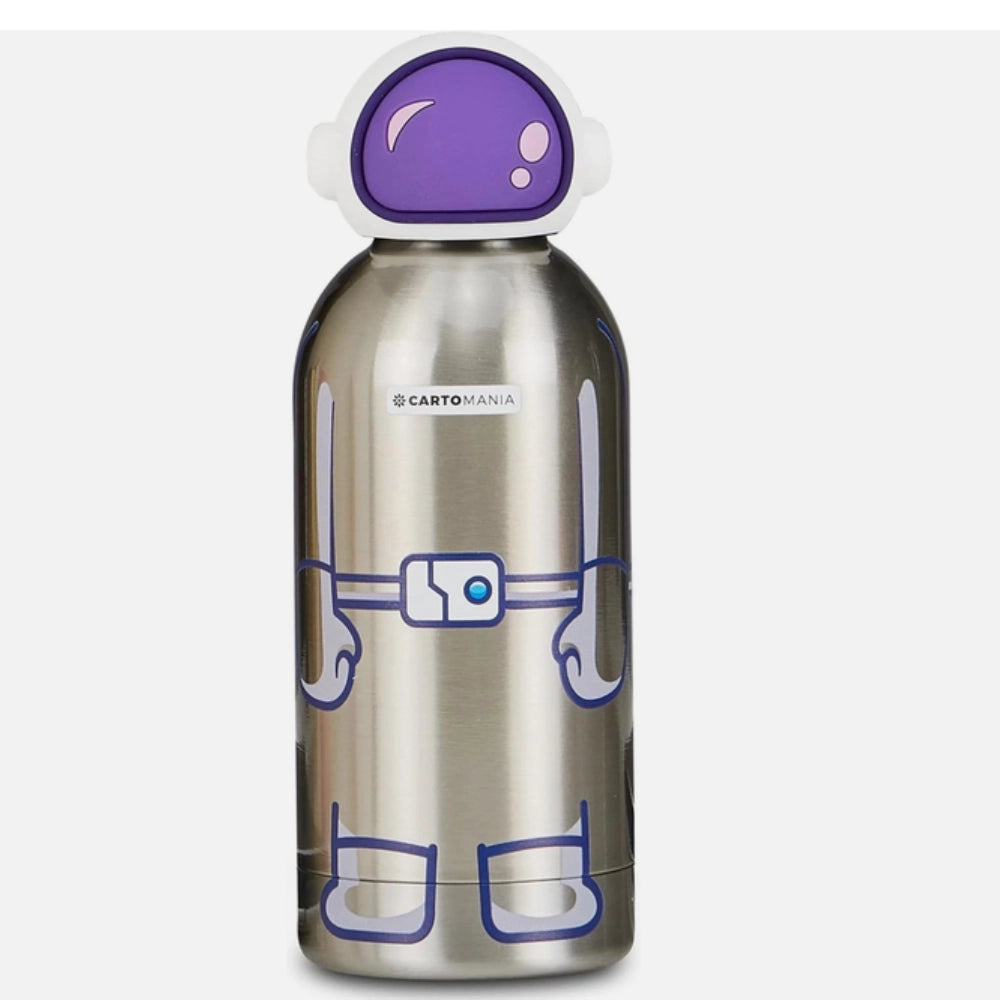 Borraccia Termica Kid Cartomania Spazio Astronauta Seven 350ml acciaio inox tappo sagomato viola