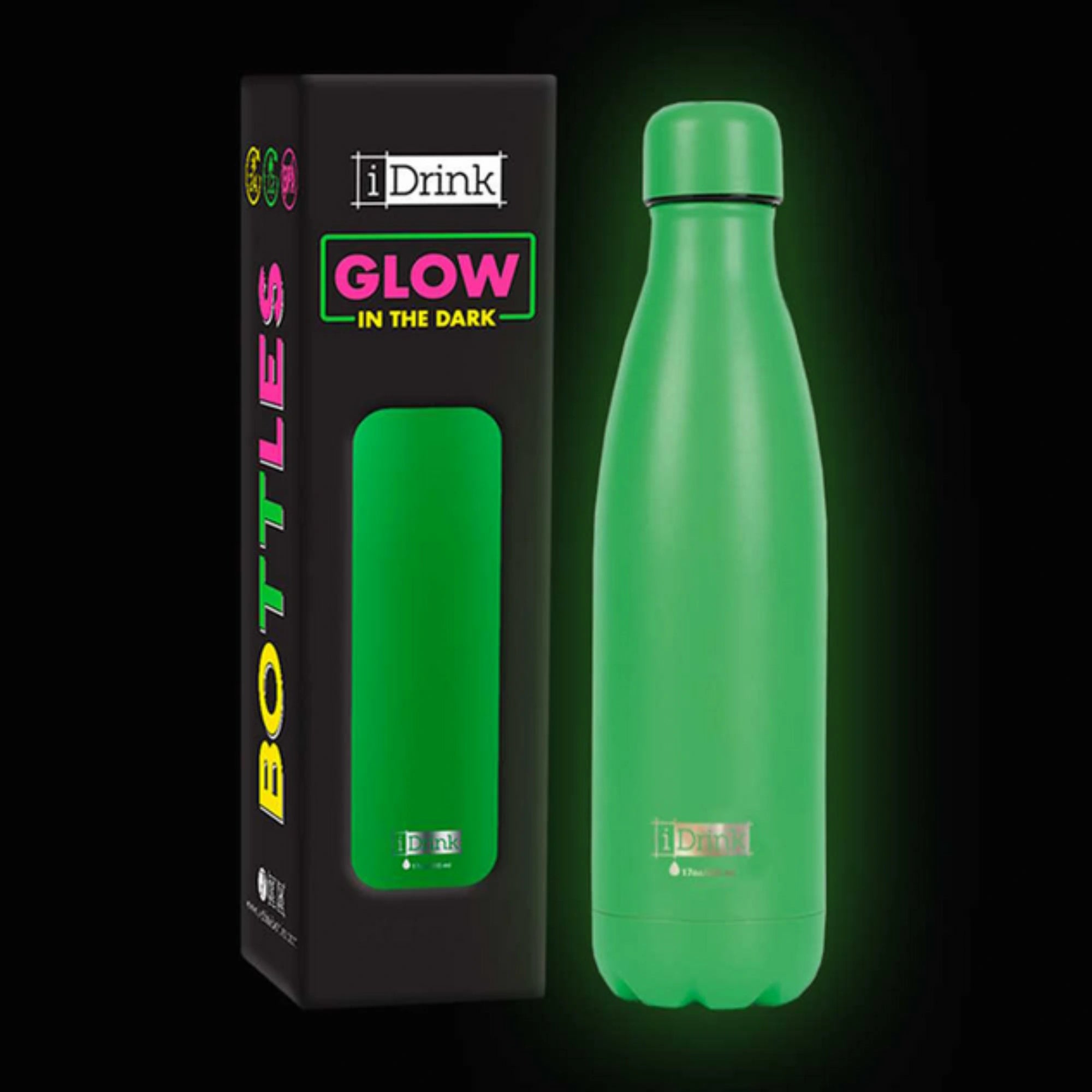 Borraccia Termica Itotal IDrink 500ml Fluo Glow in the Dark – 3 Colori Disponibili