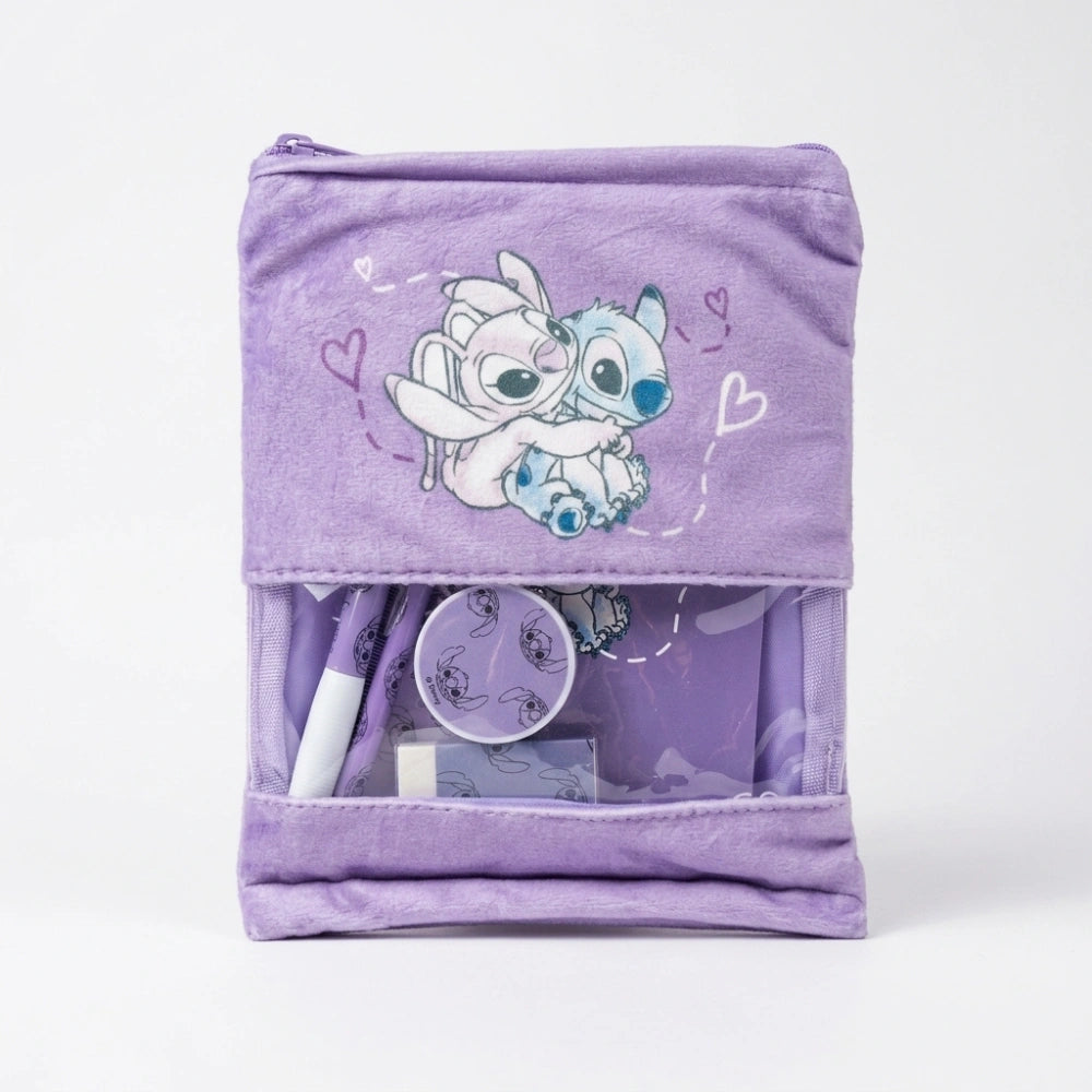 Disney Stitch e Angel Borsello Lilla con Cancelleria
