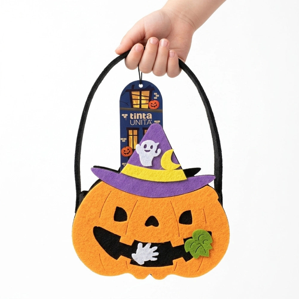 Tinta Unita Borsetta Halloween in Feltro – 4 Fantasie