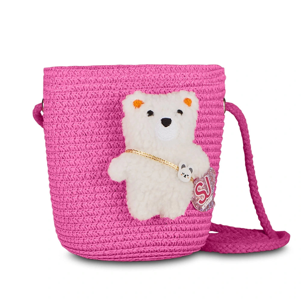 Borsetta Secchiello Rosa SJ con Orsetto in Peluche