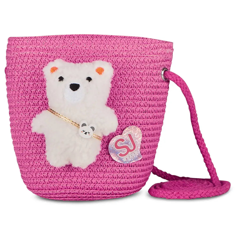 Borsetta Secchiello Rosa SJ con Orsetto in Peluche