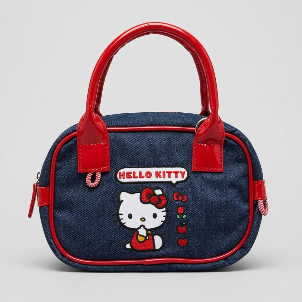 Hello Kitty Leisure borsa a mano con tracolla blu e rossa