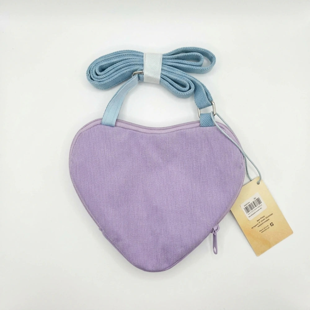 Seven Happy Fluff Borsetta a Cuore Stitch e Angel Lilla
