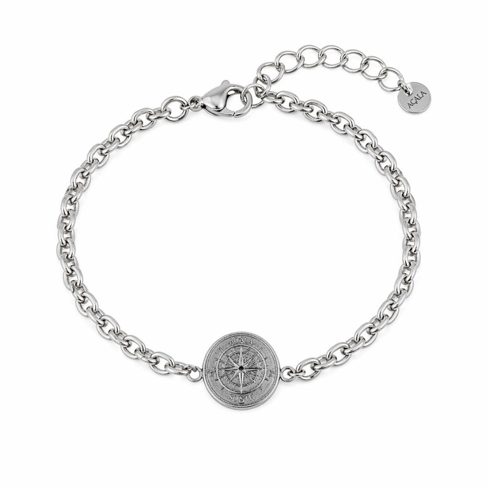 Bracciale Bussola Aqua - Acciaio