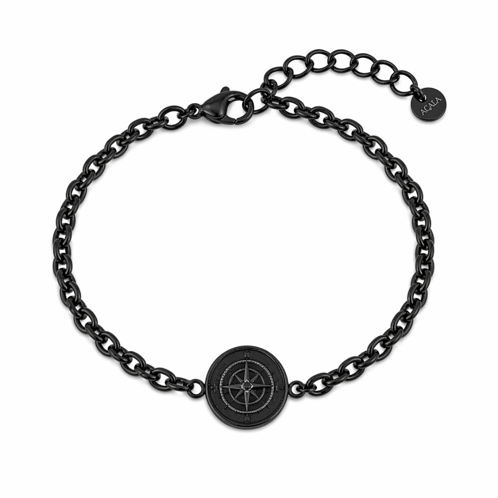 Bracciale Bussola Aqua - PVD Nero
