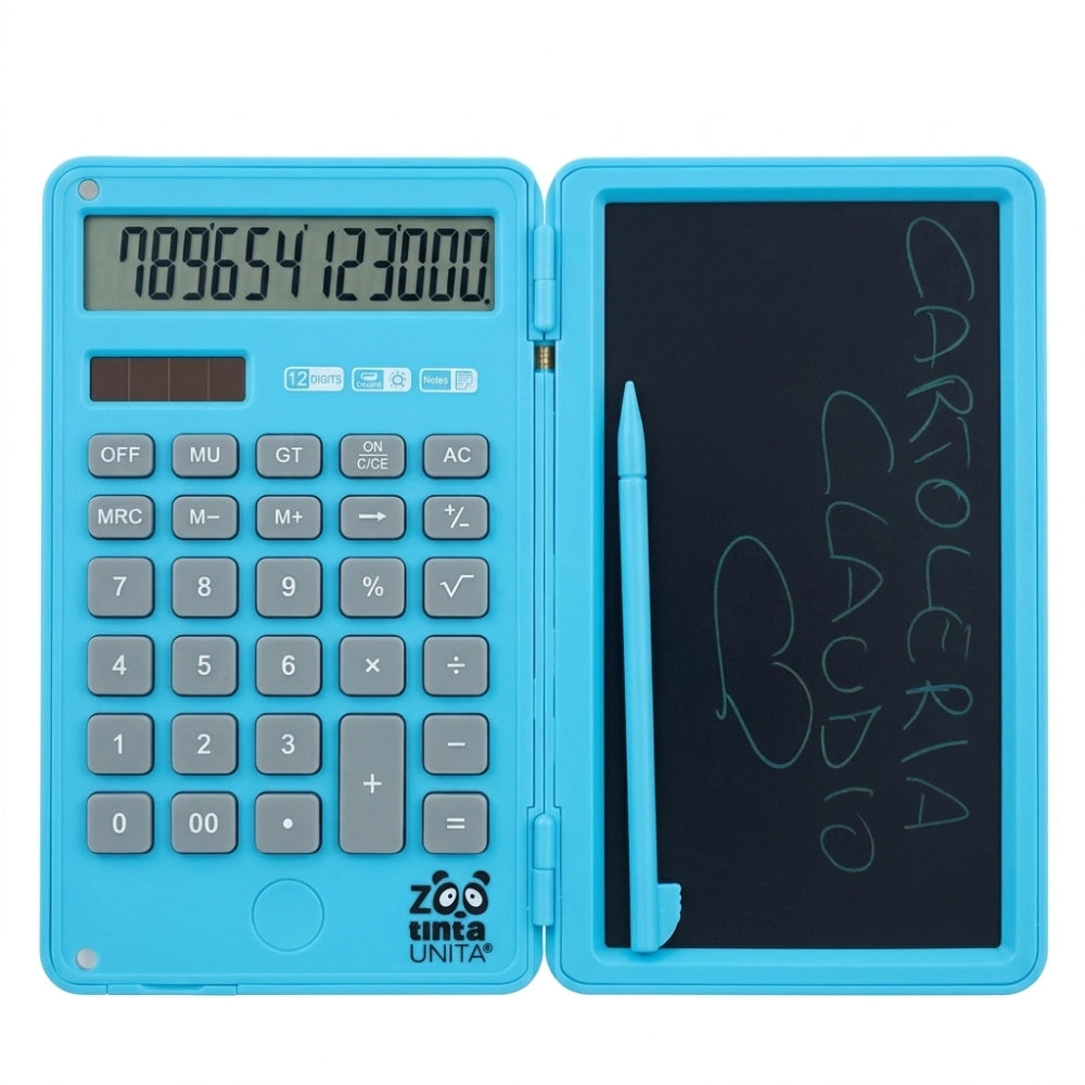 calcolatrice con lavagna lcd tinta unita disponibile da cartoleria claudio spedizione in 24h