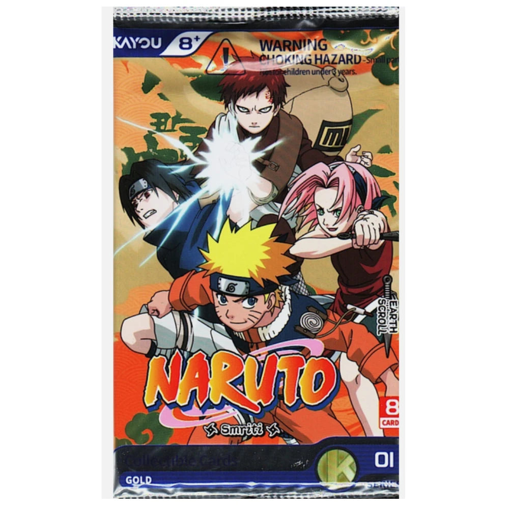 Carte Collezionabili Naruto Smriti Earth Scroll Kayou — Box 20 Bustine Serie 01
