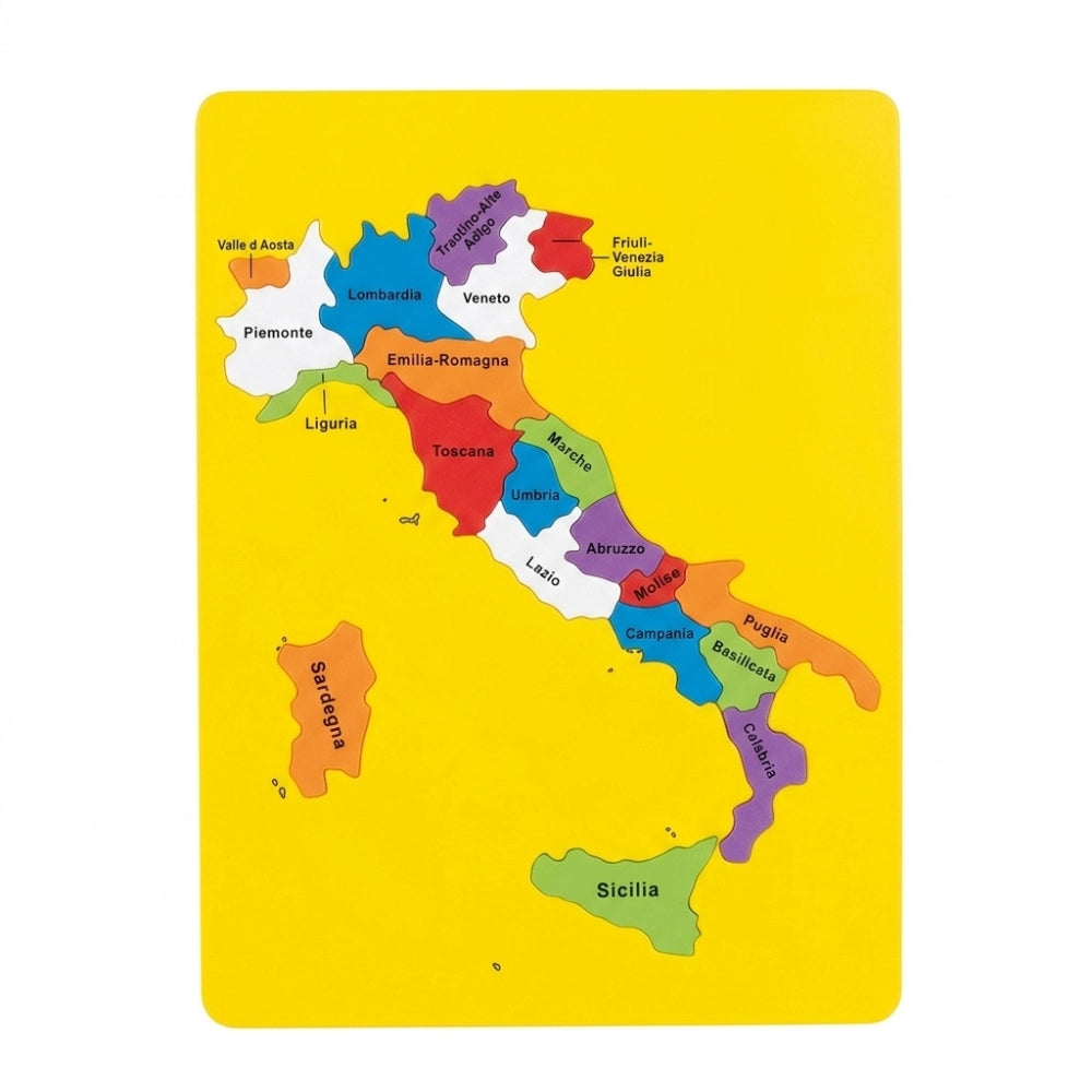 Puzzle Didattico in Gomma EVA Geografia Italia ed Europa - Lebez Niji