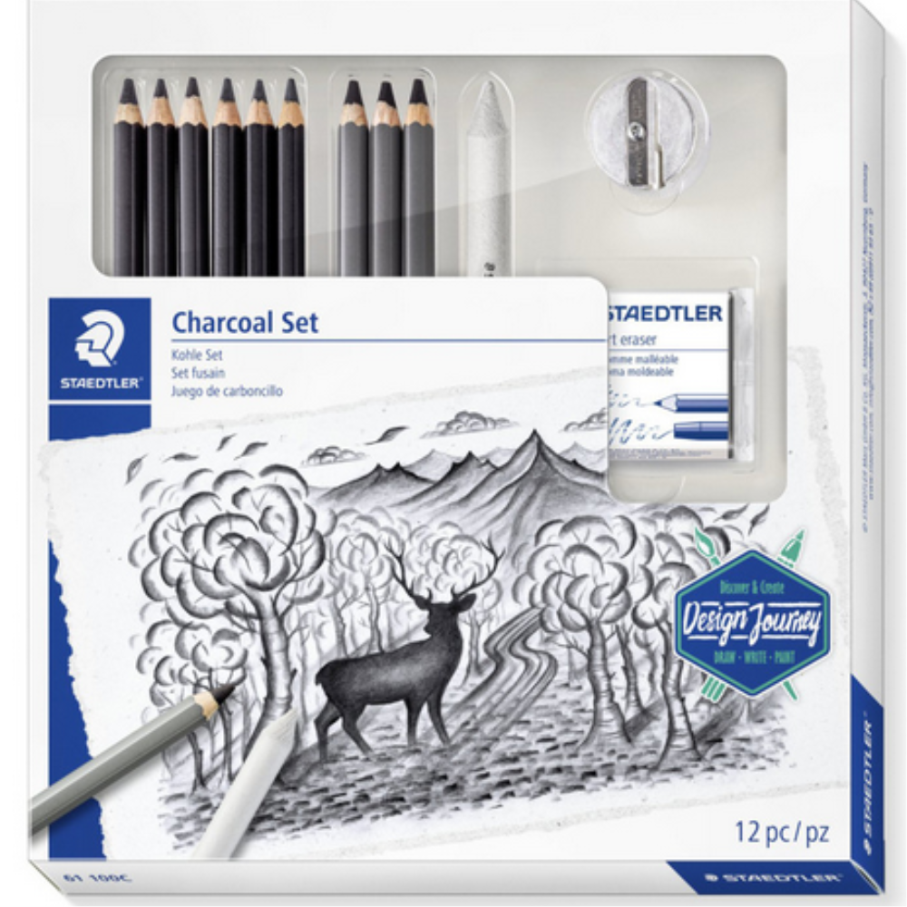 Matite Staedtler Lumograph Set Carboncino - Disegno Artistico Professionale