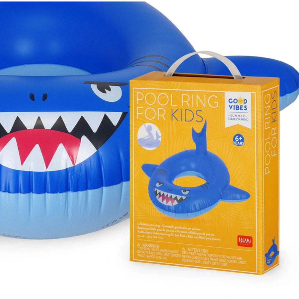 Legami Ciambella Gonfiabile Shark – Pool Ring per Bambini