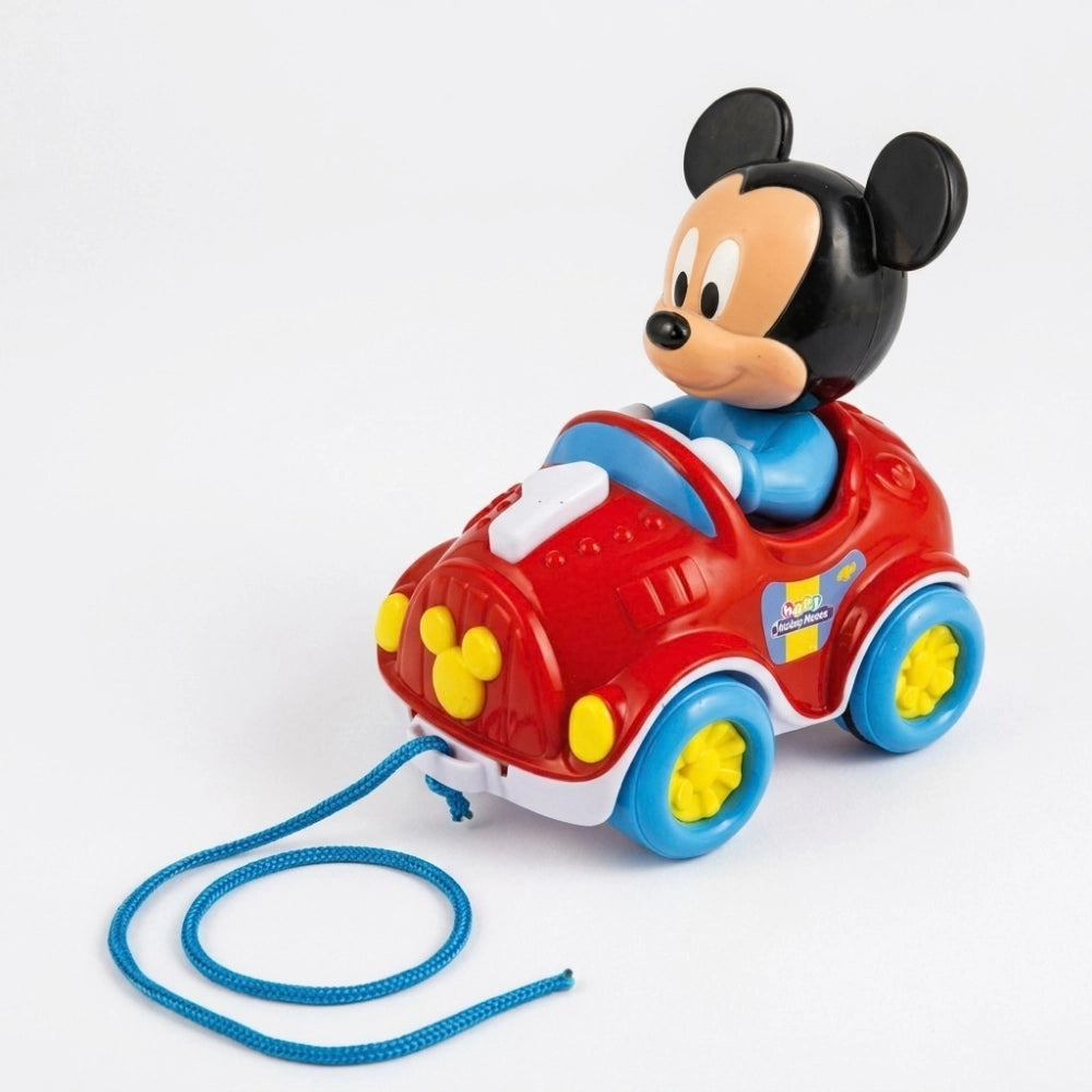 Clementoni Baby Mickey – Macchina trainabile rossa, 10–36 mesi