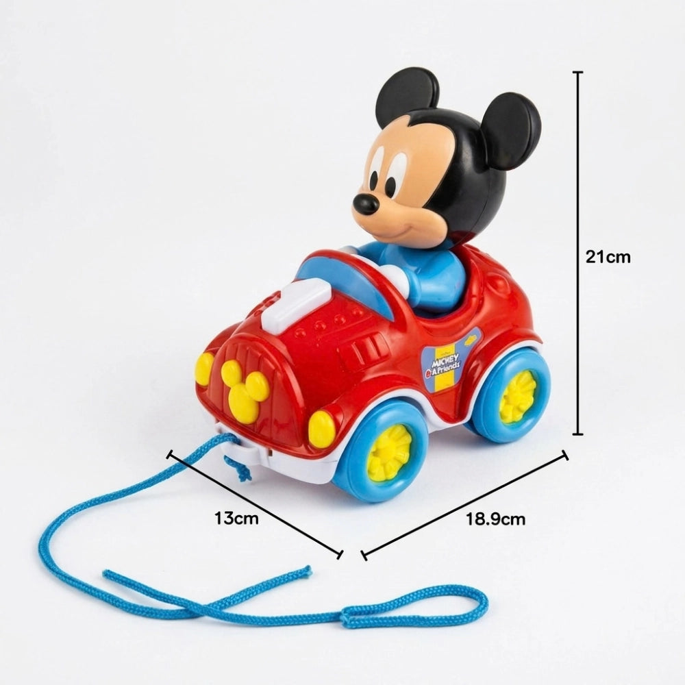 Clementoni Baby Mickey – Macchina trainabile rossa, 10–36 mesi