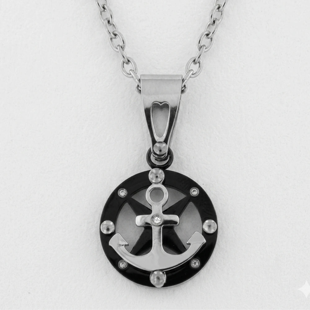 Collana Ancora Aqua - PVD Nero
