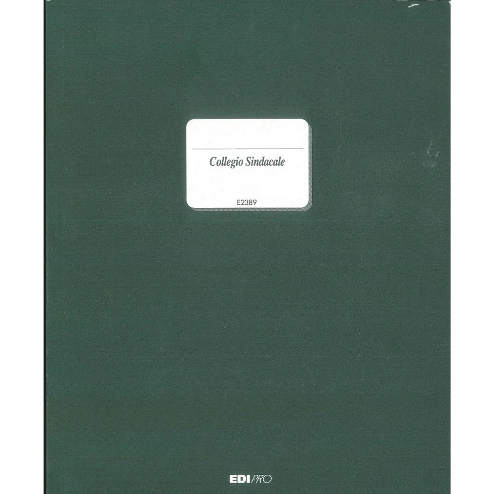 EDIPRO E2389 - Registro Verbale Collegio Sindacale 92 Pagine Numerate