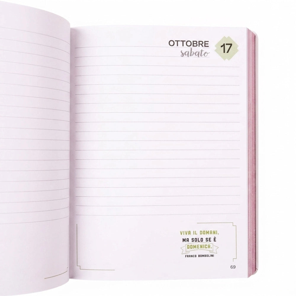 Diario Agenda Comix 16 Mesi Medium Color Me Love Pink