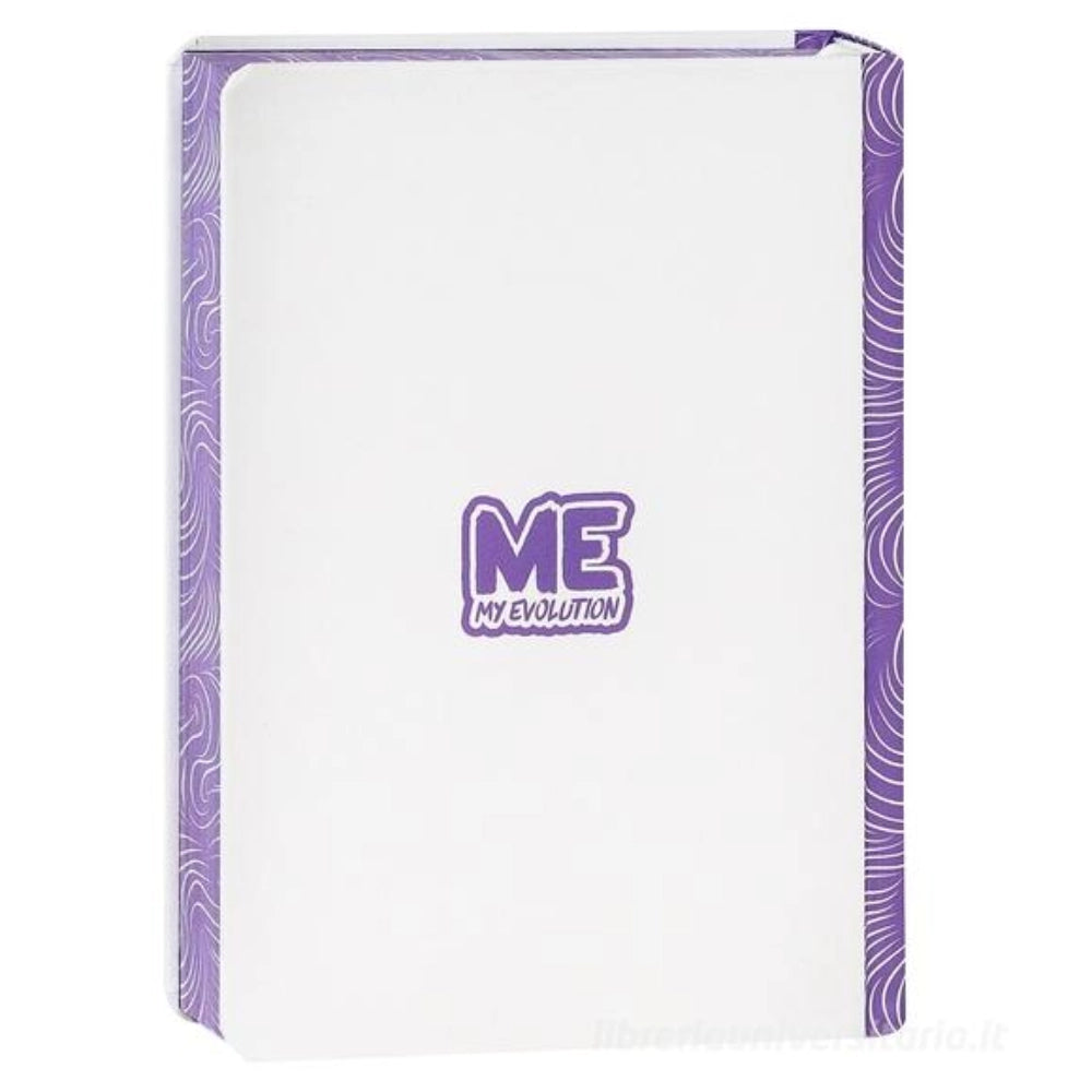 Diario agenda scolastico Comix ME My Evolution 16 Mesi Medium colore lilla Hashtag Lilac vista posteriore