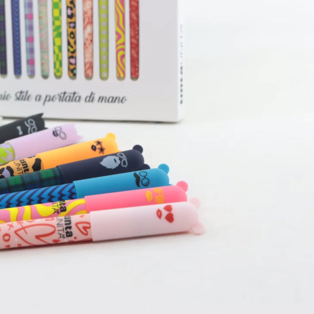 Tinta Unita Cofanetto Regalo 12 Penne Cancellabili Fashion Pen - Magnetic Box